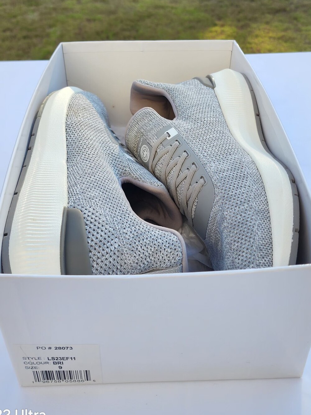 Peter Millar Hyperlight Apollo Gray Knit Slip On Sneakers Mens Size US 8.5 - Picture 3 of 13